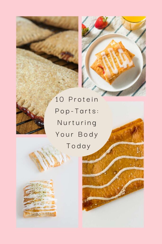 4 pictures of protein pop tarts