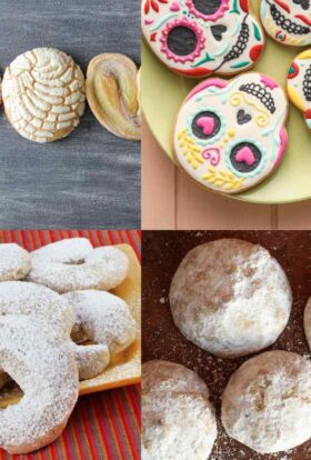 4 pictures of cookies