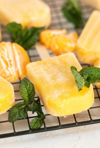 mandarin popsicles with champagne and coconut featured photo