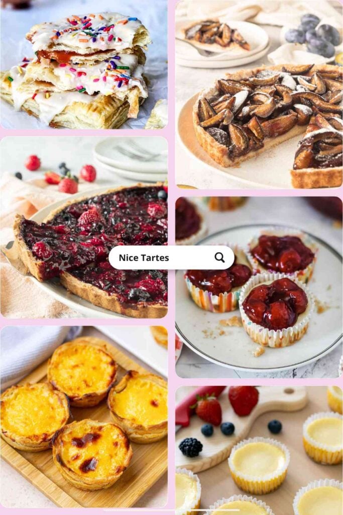 many different kind of tarts.